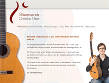 Tablet Screenshot of gitarrenunterrichtkoeln.org